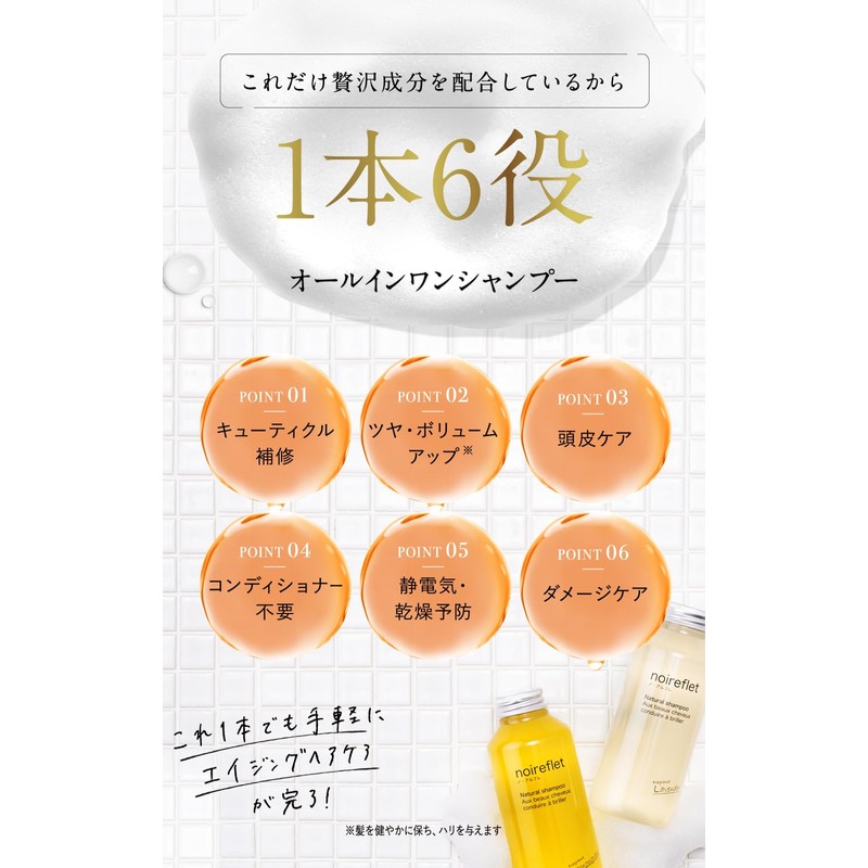 Noalfe Raw Aroma Collagen Shampoo, 9.8 fl oz (290 ml)