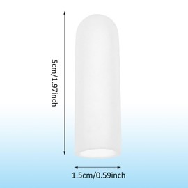 Gel Finger Cots, 10 PCS Gel Finger Protectors Finger Caps Silicone Fingertips Protection Finger Protector Support, Finger Sleeves Thumb Protection for Hand Eczema, Finger Cracking Arthritis(Clear)