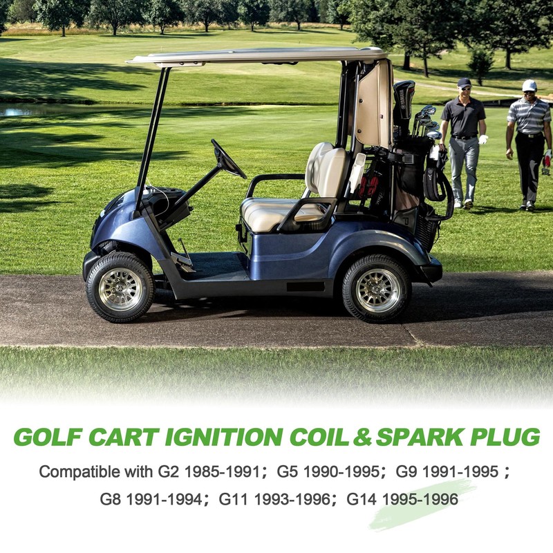 10L0L Golf Cart Ignition Coil & Spark Plug For Yamaha