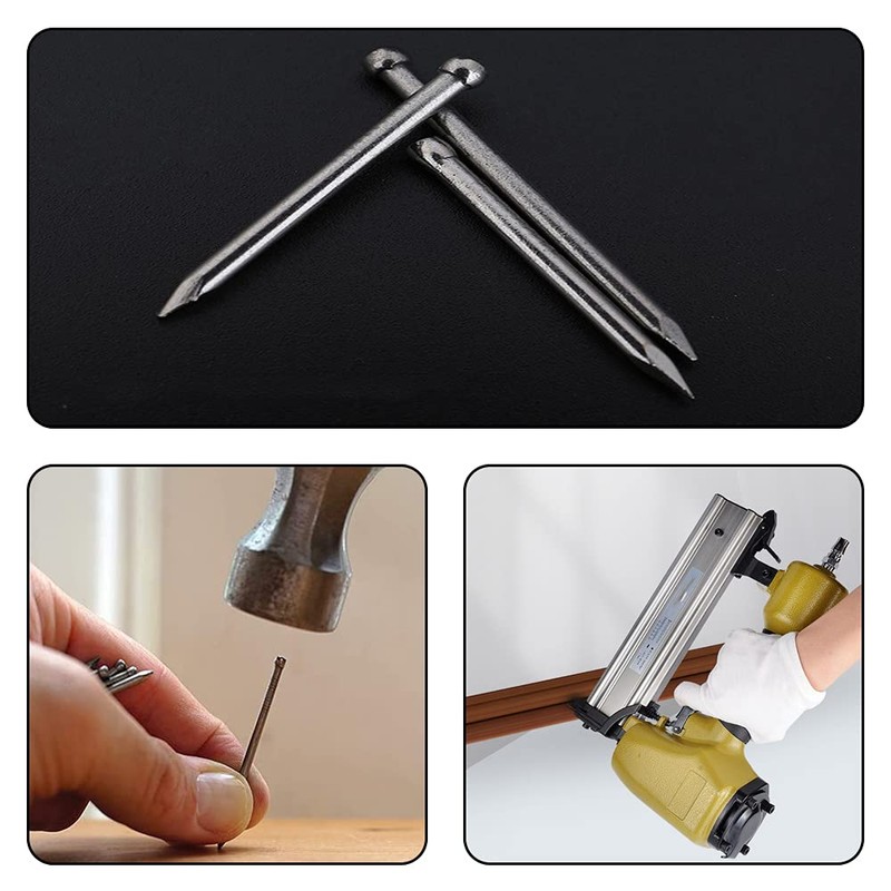 AHEOVSD Oval Steel Nails Carbon Steel Panel Pins Hand Drive