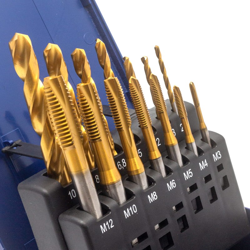 WSH-TOOLS Machine Tap Set Through Hole M3, M4, M5, M6,