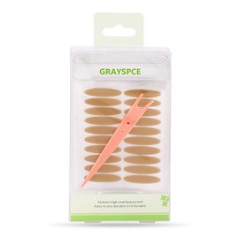 100 Pcs Lace Mesh Eye Tape, Double Eyelid, Double Sided Tape, Strong Double Eye Tape, Eye Tape, Extra Fine, Skin Color, Natural, Double Eyelid, Invisible Tape, Half Moon Thick/Oval Option, Storage