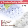 9 inch 25 Piece Heavy Duty 5mm Ball Bungee Canopy
