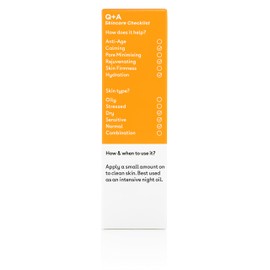 Q+A Super Food Facial Oil. A complexion enhancing face oil packed with 100% natural ingredients. 30ml/1fl.oz