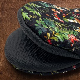 Goth Mushroom Farmhouse Vintage Gothic Mini Silicone Oven Mitts, Heat Slip Resistant Kitchen Gloves 2-Pack Set, Soft Short Small Oven Mittens Pot Holders for Baking Grilling Barbecue Microwave Gift