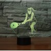 SUPERHONGJIHAO Night Light for Kids 3D Tennis Players Led Lamp