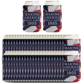 70th Birthday Party Adult Favors Making America Great Since 1955 48-pack Can Coolers Coolies