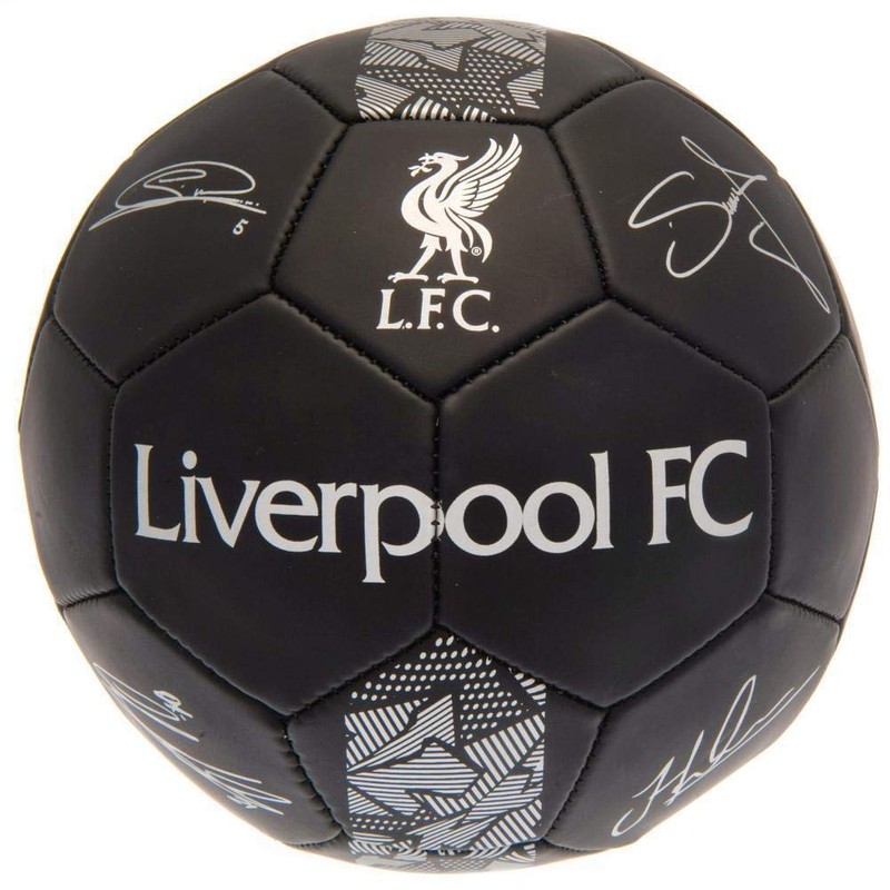 Liverpool FC Signature Ball -Black/Silver (Size 5)
