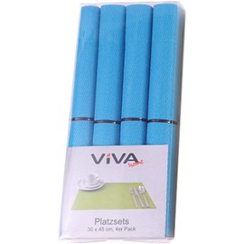 Place Mat Pack Of 4 Decorative Table Place Mats in the following colours: dark grey, light grey, Cream, Taupe/Beige, Yellow, Blue, Green and Red in Size: 30 x 45 cm BRAND Sseller