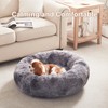 BedStill 30 inches Donut Dog Bed for Medium Dogs,Calming Fluffy