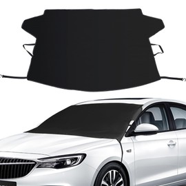 Automotive Parts and Accessories Windshield Cover for Ice and Snow, Car Windshield Snow Cover Winter Ice Sunshade Protector, Universal Fit SUV Auto Car Cover Snow Water Proof UV Dust Resistant, 63 Inches Wide