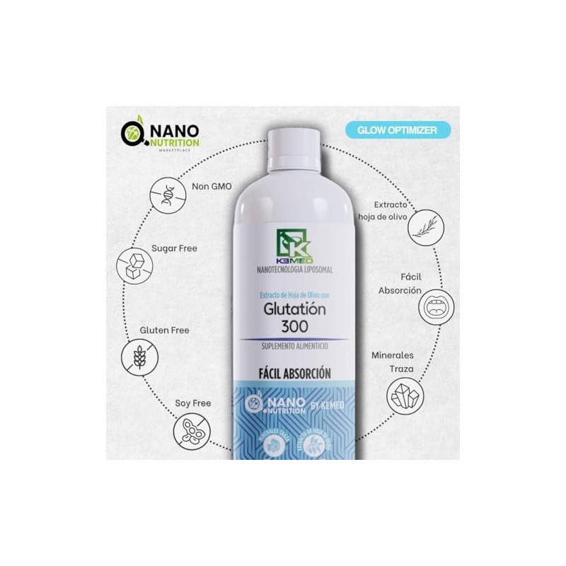 Glutatión 300 | Suplemento Líquido de Alta Absorción | Fórmula