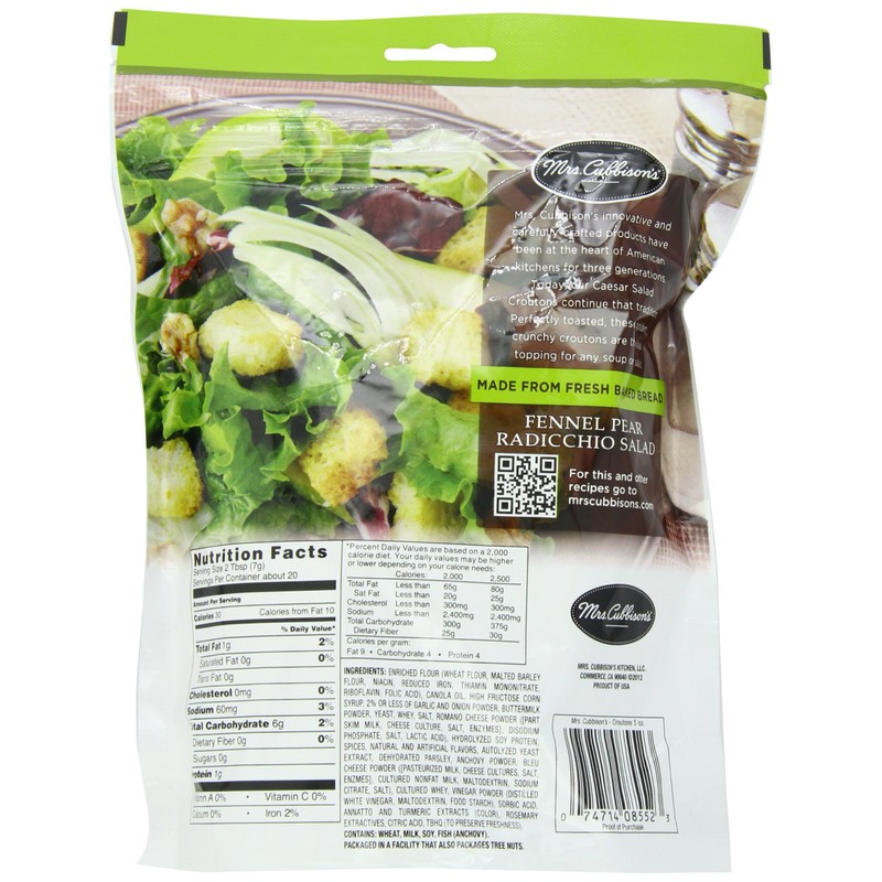 Mrs. Cubbison's Premium Croutons | Classic Caesar | 5 Ounce,