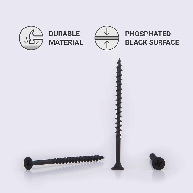 (Pack of 50) Black Phosphate Carbon Steel 4.2 x 70mm