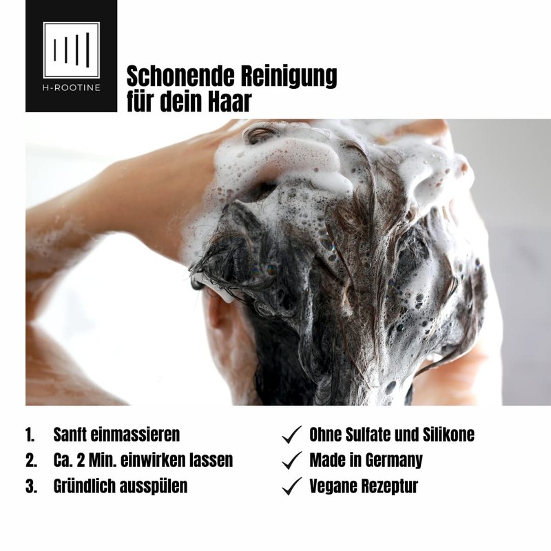H-ROOTINE Shampoo against hair loss for women (200 ml), caffeine