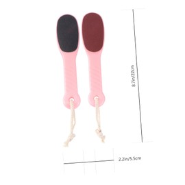 Baluue 2Pcs Foot File Exfoliator Tool for Dead Skin Removal Dual Sided Scraper for Smooth Feet for Home Professional Use