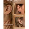 CASSIECA 12 Pairs Gold Stud Earrings Set for Women Men