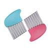 Crinkle Cutter, Stainless Steel Waffle Fry Cutter, Wavy Chopper for
