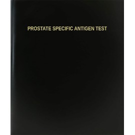BookFactory Prostate Specific Antigen Test Log Book/Journal/Logbook - 120 Page, 8.5"x11", Black Hardbound (XLog-120-7CS-A-L-Black(Prostate Specific Antigen Test Log Book))
