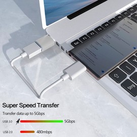 USB C to USB Adapter,Type C to USB Adapter [8 Pack] 3.0 USB Type C Male to USB Female, USB C Female to USB Male Adapter OTG Converter for Desktop, Laptops, Projector, Chargers Silver