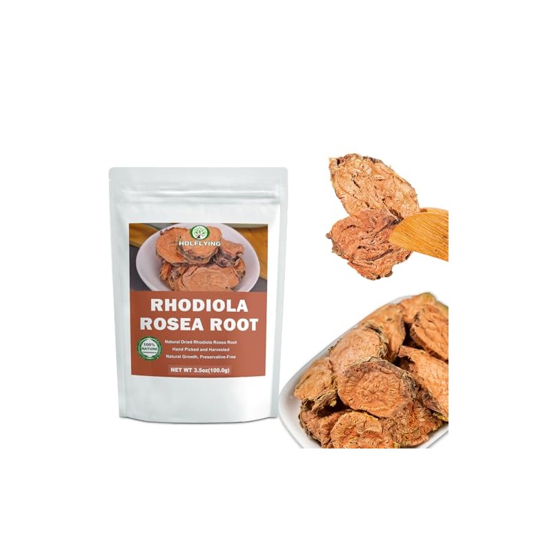HOLFLYING Raíz De Rhodiola Rosea Seca Natural Para Té -