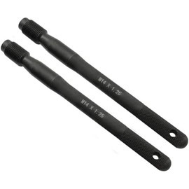 ZKTOOL 2-Piece Stainless Steel Wheel Assembly Aid Set M14 x 1.25, Car Wheel Change Helper Tool, Wheel Mounting Tool, Wheel Alignment Tool, Hole for Hanging/Loosening