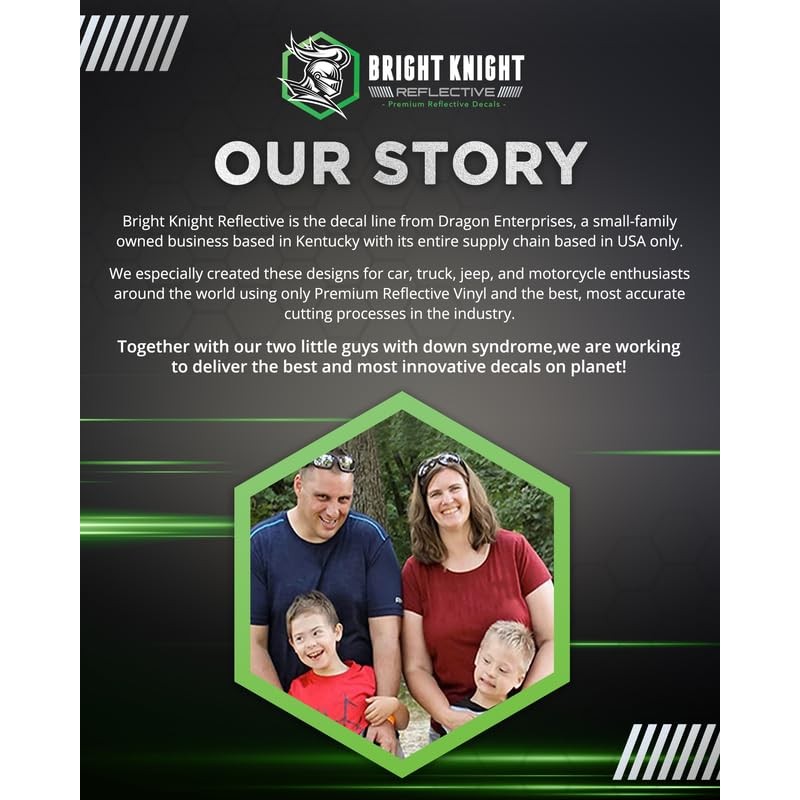 Black Reflective Vinyl Motorcycle Helmet Reflective Stickers 5x30, Made with