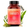 SEREMONY - Omega 3 Vegano a Base de Aceite de Microalgas Marinas - Con DHA 340 mg y EPA 200 mg por Porcin - 120 Cpsulas - 60 Porciones - Suplemento...