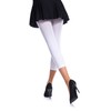Romartex Women's Microfibre Capri Leggings 60 Denier - White 60