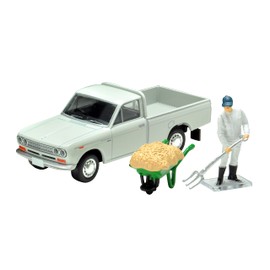 Tomica Limited Vintage LV-195c Datsun Truck 1300 Deluxe White with Figure, Finished Product 314950