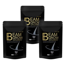 神戸ロハスフードの BEAM GROW リジン 亜鉛 毛髪用 サプリ 3袋セット180粒 約90日分 サプリエル工房