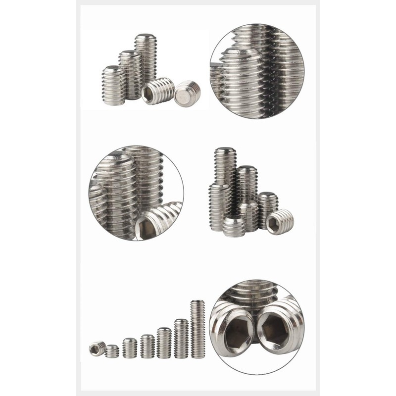 Guard4U 280Pcs 304-Stainless Steel Metric Hex Allen Head Socket Set