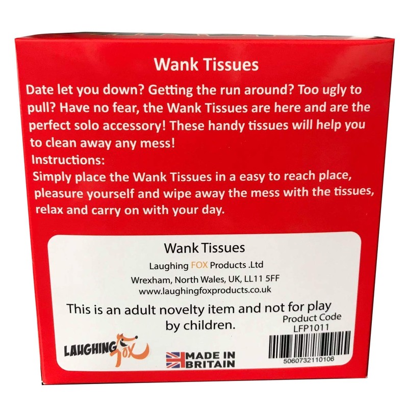 Laughing FOX Products Wank Tissues - Funny Novelty Gifts for