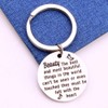 Helen Keller Quote Keychain The Best and Most Beautiful Things
