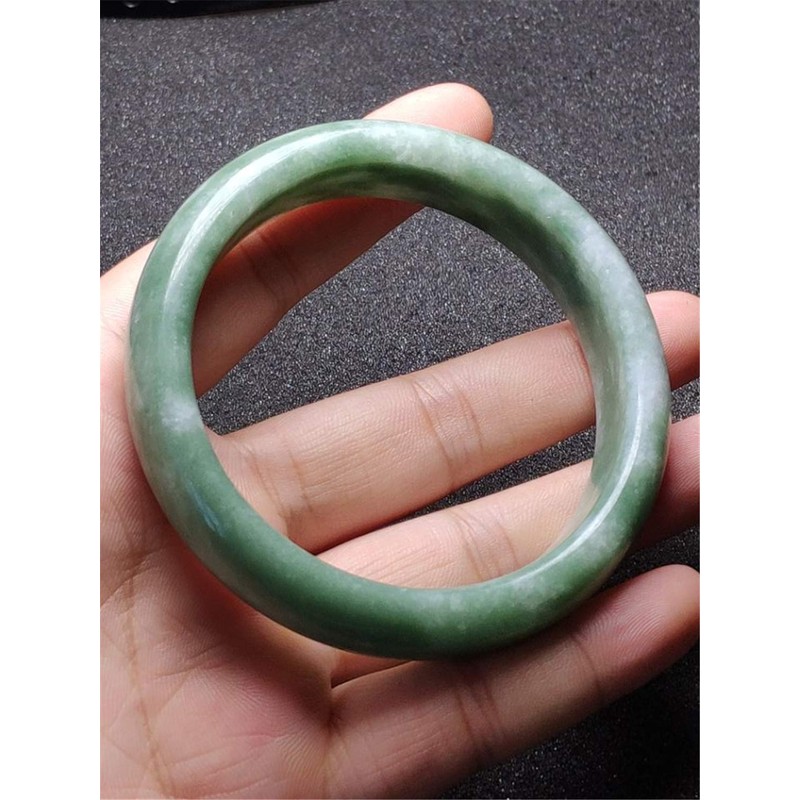 yigedan Grade A Pure Natural Jade Bangle Bracelet Natural Stone