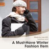 Rahhint Wool Winter Gloves Men Women Fleece lined Knit Gloves