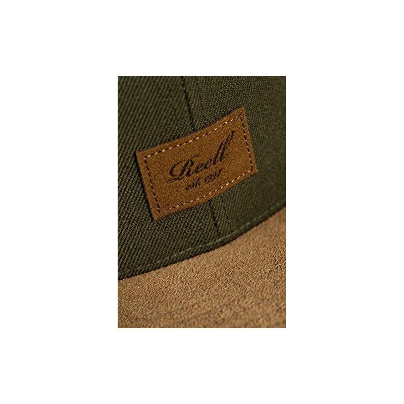 Reell Suede 6-Panel Cap - dark olive
