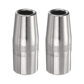 HARFINGTON 2pcs Mig Welding Gun Nozzle 1/2" Orifice KP2742-1-50F Gas Welding Gun Nozzle Copper Nickel Plating Welding Gun Accessory for 250L PRO Curve 200 MIG Gun 200A/300A/400A Parts