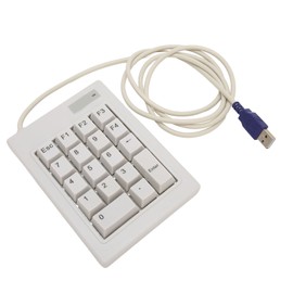 Mechanical Numpad Wired 18 Keys Linear Action Switch ABS Plug and Play Wired Numpad for Office Bank Accountant