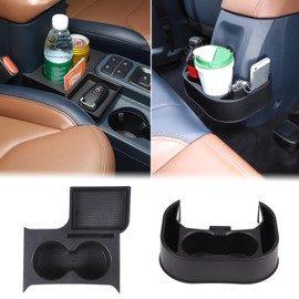 Aunginsy Center Console Cup Holder Kit Compatible with Ford Maverick 2024 2023 2022 Truck Central Control Organizer Tray Front Rear Row Dual Cup Holder Insert Expander Storage Box with Mat Accessories