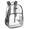 Summit Ridge Waterproof Clear Backpack with Water Bottle Holder Stadium