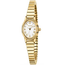 TKIIOER Small Gold Watches for Women, Easy to Read Roman Dial Ladies Watch