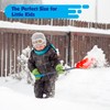 Slippery Racer Kids Outdoor Snow Shovel 27 inch. (Green/Blue, 1)