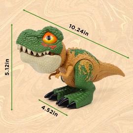 DPAPDI Dinosaur Toys for Kids Ages 3-7, Best Birthday Gifts for 3 4 5 6 7 Year Old Boys, Ideal Education Dino Toy with Mist Spray & Roaring Sounds