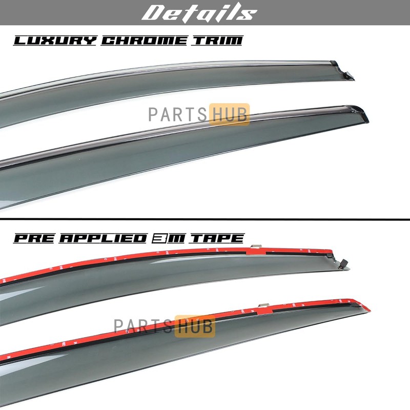 Fits for 2015-2022 Honda HR-V HRV Chrome Trim Smoke Tinted