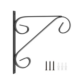 AMUFER Wall Bracket for Bug Zapper, Retro Garden Hook Hanging Basket Brackets, Wall Hanging Plant Hook, Decorative Plant Brackets - Also for Hanging Lanterns, Flower Pots, Wind Chimes, Street Lamps