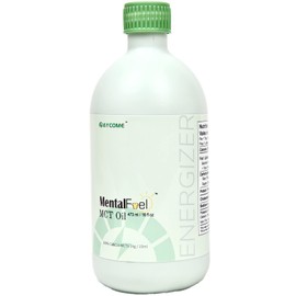 MentalFuel MCT Oil -100% C8 / C10 MCT Oil', 16 FL OZ, From Non-GMO Coconut oil，Unflavoured，Excellent in Keto Coffee, Non-BPA; Vegan, Gluten-Free, Keto & Paleo