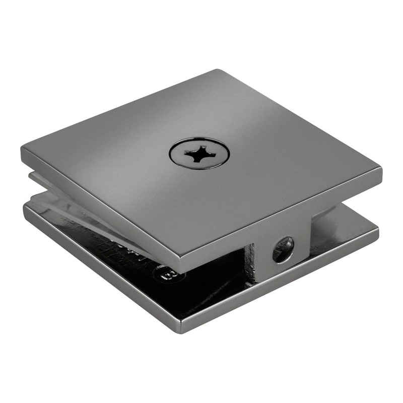 SCU4CH - CRL Chrome Square Style Hole-in-Glass Fixed Panel U-Clamp