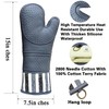 RED LMLDETA Heat Resistant 550 Degree Oven mitt, Silicone Oven