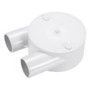 sourcing map 2Pcs PVC Conduit Box Junction Box U-shaped 2